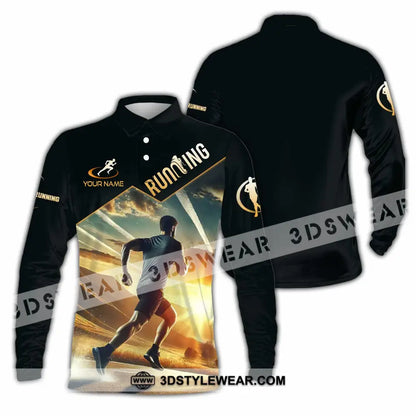Unisex Shirt - Custom Running Shirt - Long Sleeve Polo / S - T-shirt