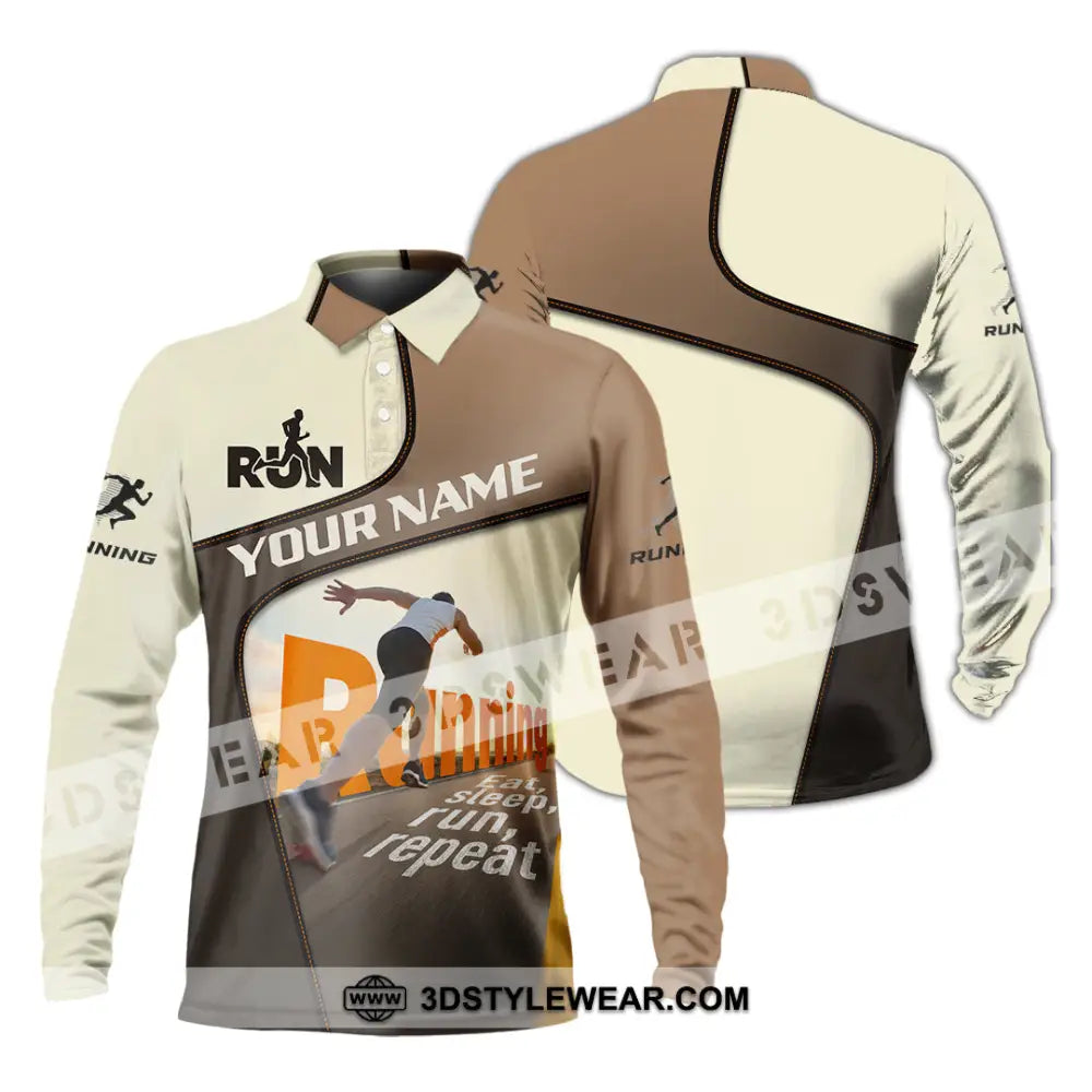 Unisex Shirt - Custom Running Shirt - Long Sleeve Polo / S - T-shirt