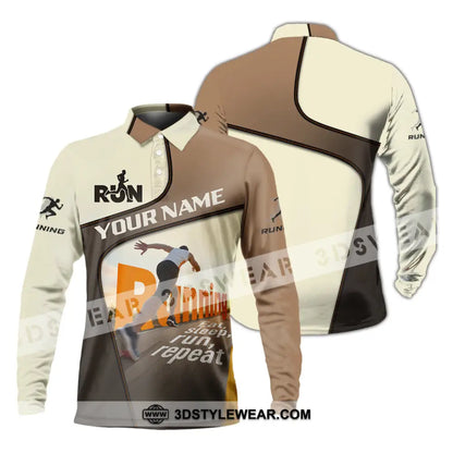 Unisex Shirt - Custom Running Shirt - Long Sleeve Polo / S - T-shirt