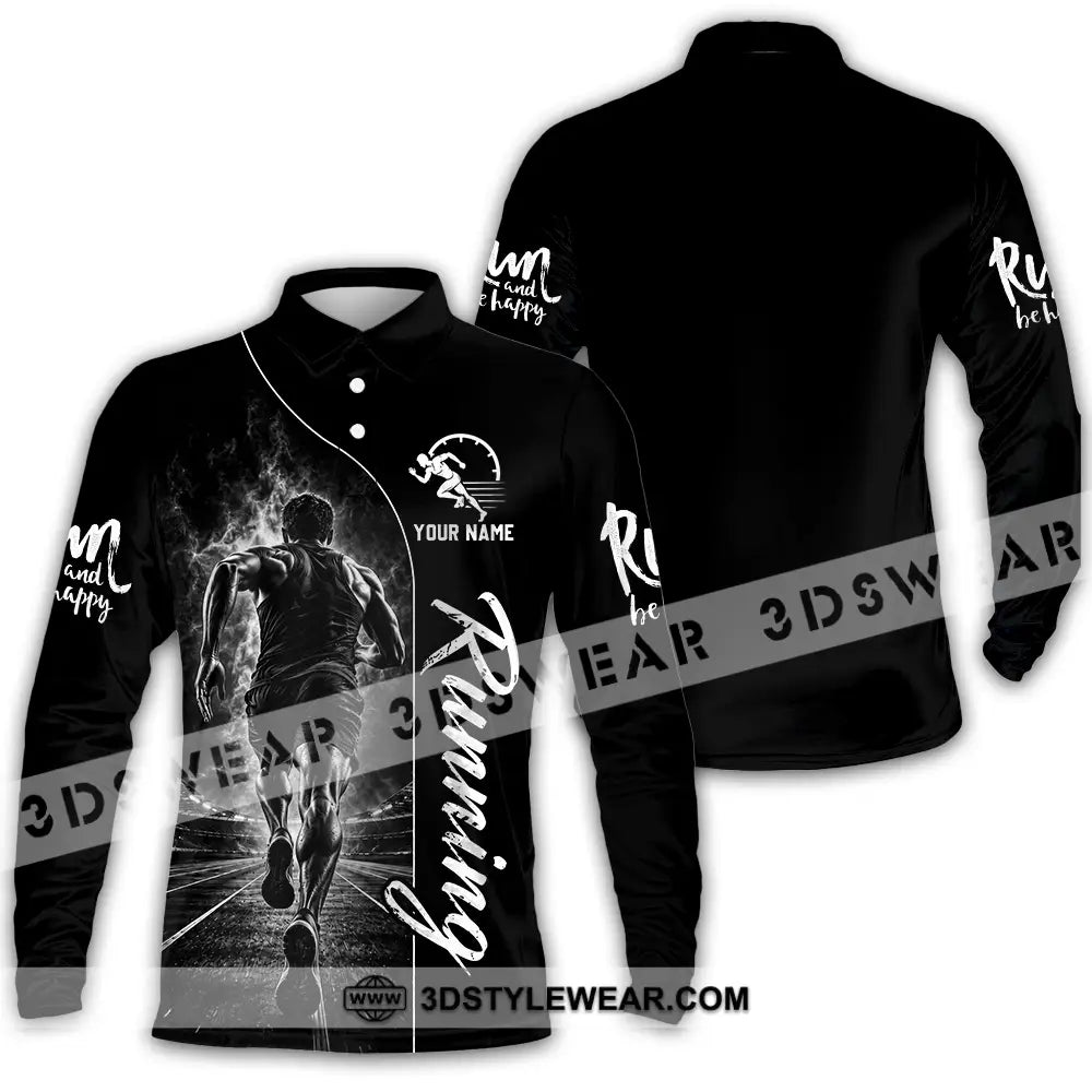 Unisex Shirt - Custom Running Shirt - Long Sleeve Polo / S - T-shirt