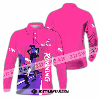 Unisex Shirt - Custom Running Shirt - Long Sleeve Polo / S - T-shirt