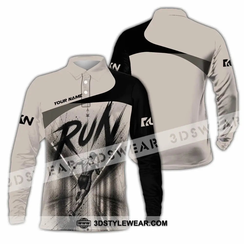 Unisex Shirt - Custom Running Shirt - Long Sleeve Polo / S - T-shirt
