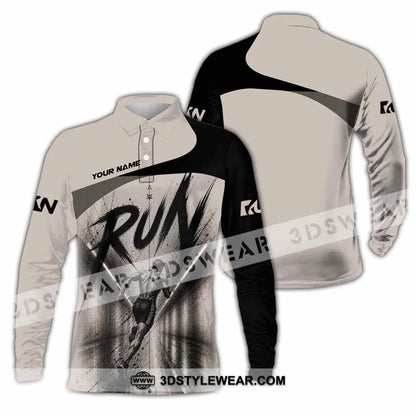 Unisex Shirt - Custom Running Shirt - Long Sleeve Polo / S - T-shirt