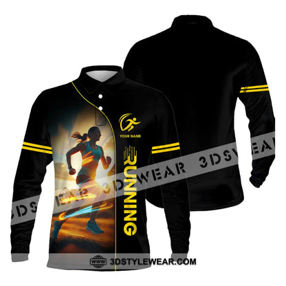 Unisex Shirt - Custom Running Shirt - Long Sleeve Polo / S - T-shirt
