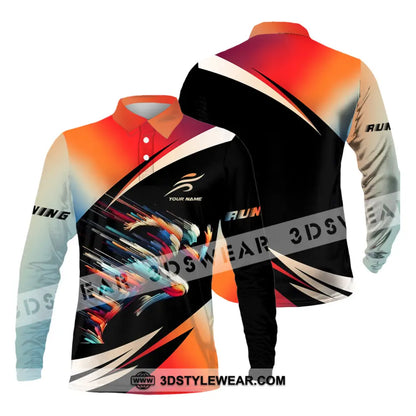 Unisex Shirt - Custom Running Shirt - Long Sleeve Polo / S - T-shirt