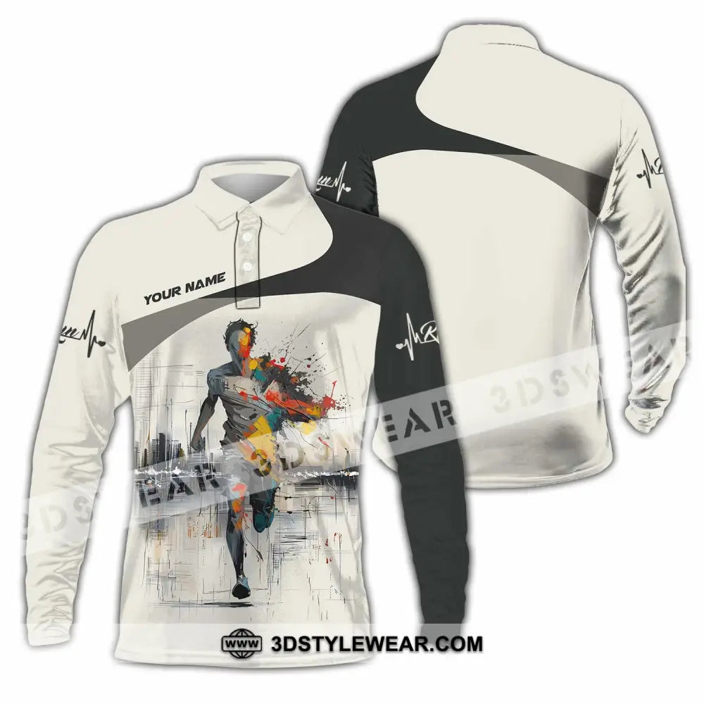 Unisex Shirt - Custom Running Shirt - Long Sleeve Polo / S - T-shirt