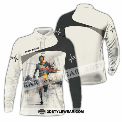 Unisex Shirt - Custom Running Shirt - Long Sleeve Polo / S - T-shirt