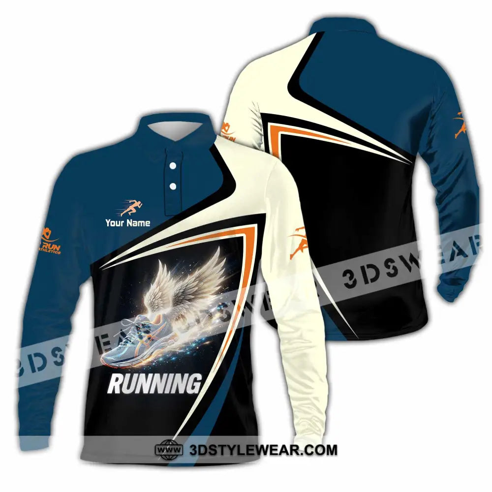 Unisex Shirt - Custom Running Shirt - Long Sleeve Polo / S - T-shirt