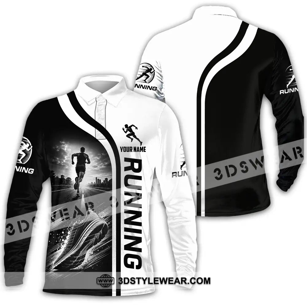 Unisex Shirt - Custom Running Shirt - Long Sleeve Polo / S - T-shirt