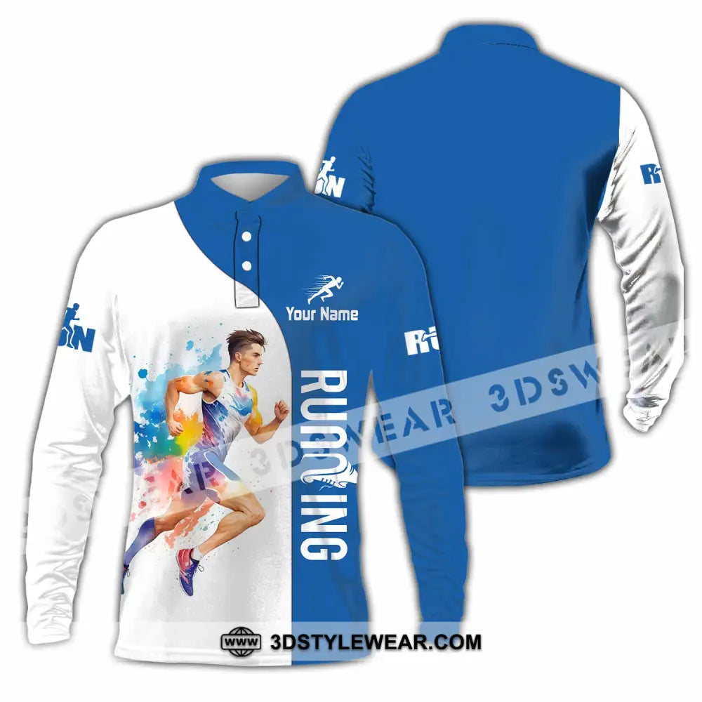 Unisex Shirt - Custom Running Shirt - Long Sleeve Polo / S - T-shirt