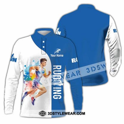 Unisex Shirt - Custom Running Shirt - Long Sleeve Polo / S - T-shirt