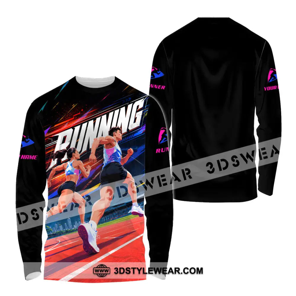 Unisex Shirt - Custom Running Shirt - Long Sleeve Shirt / S - T-shirt