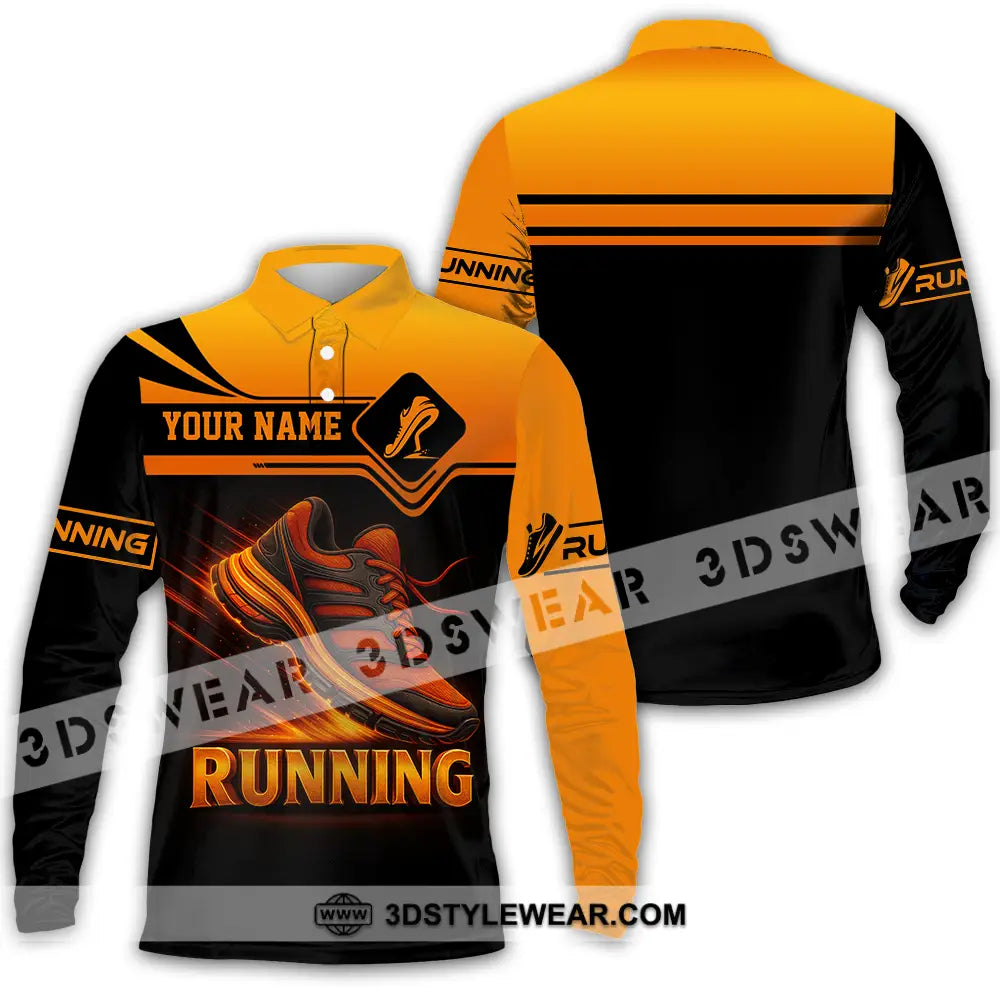 Unisex Shirt - Custom Running Lover Shirt - Long Sleeve Polo / S - T-shirt