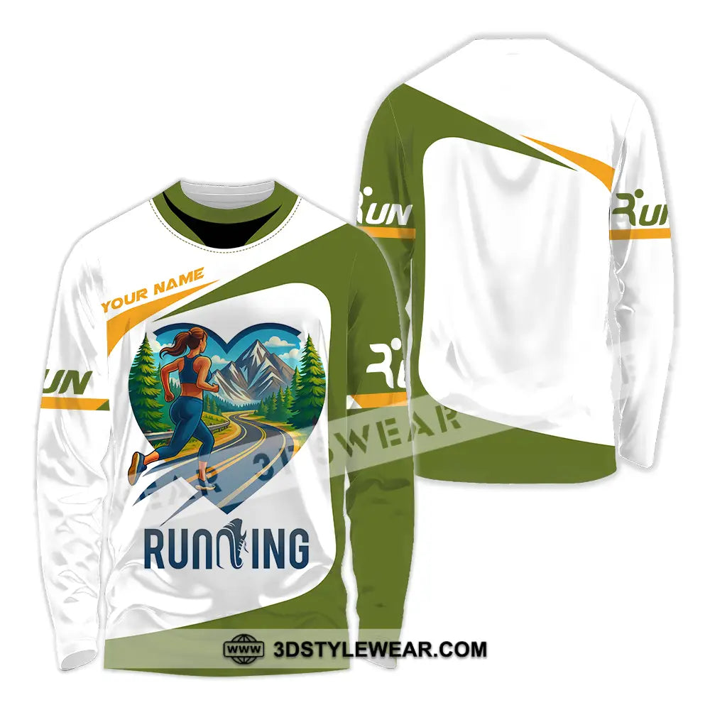Unisex Shirt - Custom Running Lover Shirt - Long Sleeve Shirt / S - T-shirt