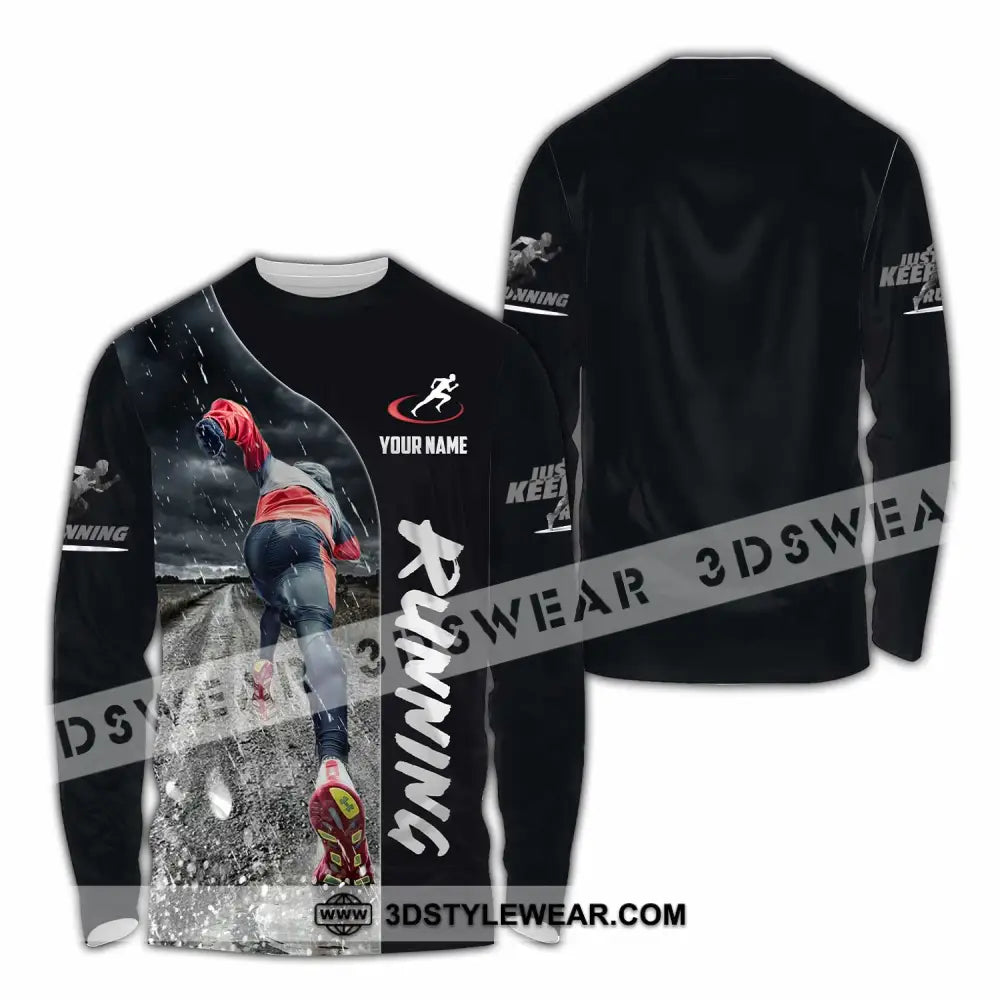 Unisex Shirt - Custom Running Lover Shirt - Long Sleeve Shirt / S - T-shirt