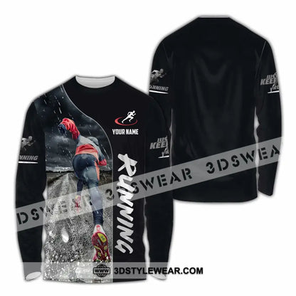 Unisex Shirt - Custom Running Lover Shirt - Long Sleeve Shirt / S - T-shirt