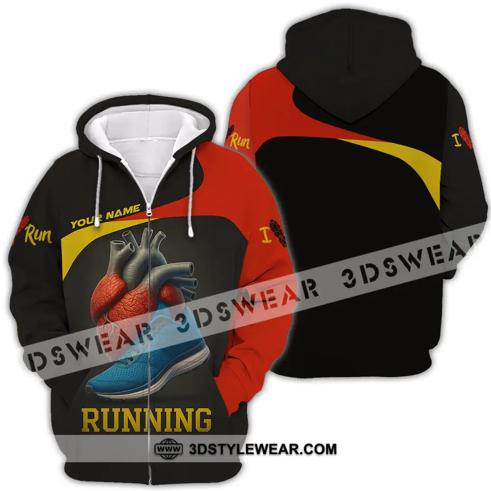Unisex Shirt - Custom Running Lover Runner Shirt - Zipper Hoodie / S - T-shirt