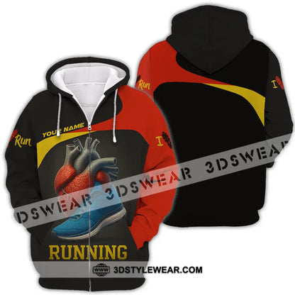 Unisex Shirt - Custom Running Lover Runner Shirt - Zipper Hoodie / S - T-shirt