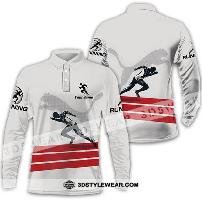 Unisex Shirt - Custom Running Lover Sport Shirt - Long Sleeve Polo / S - T-shirt