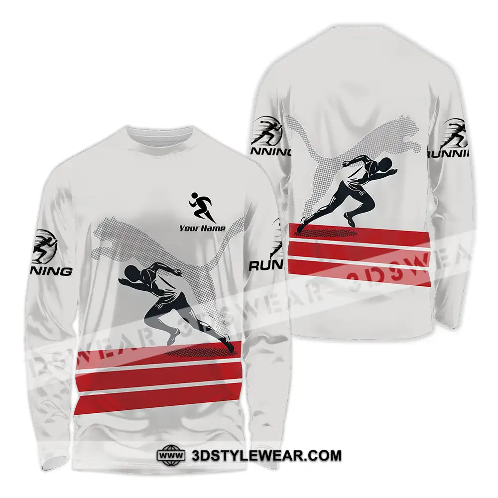 Unisex Shirt - Custom Running Lover Sport Shirt - Long Sleeve Shirt / S - T-shirt