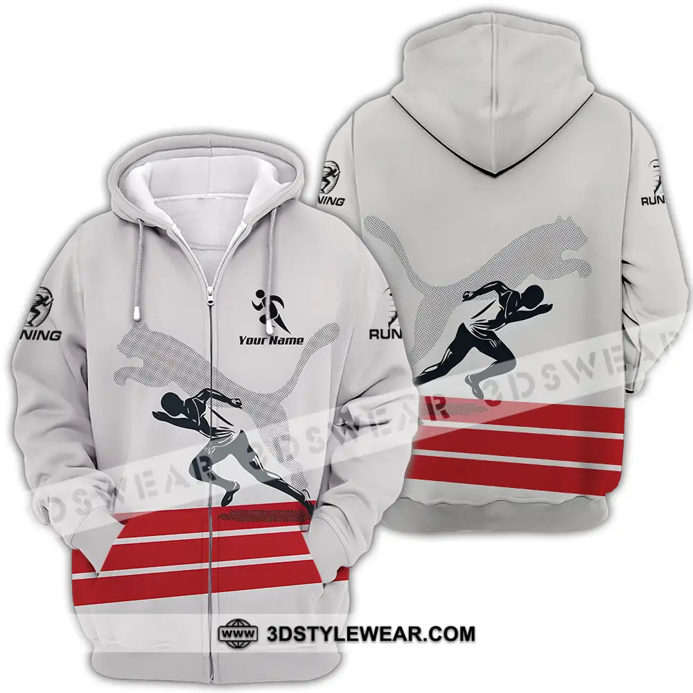 Unisex Shirt - Custom Running Lover Sport Shirt - Zipper Hoodie / S - T-shirt