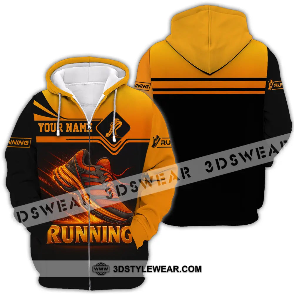 Unisex Shirt - Custom Running Lover Shirt - Zipper Hoodie / S - T-shirt