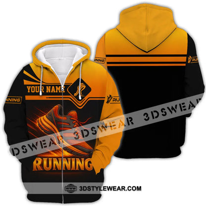 Unisex Shirt - Custom Running Lover Shirt - Zipper Hoodie / S - T-shirt