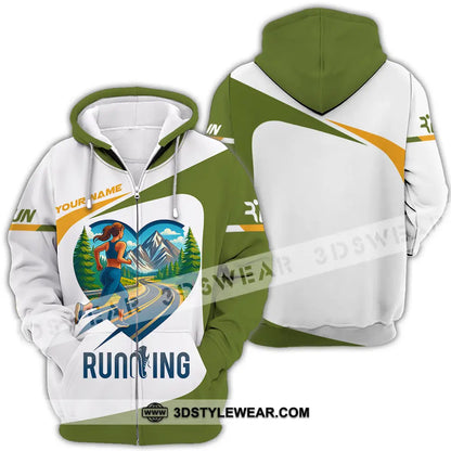 Unisex Shirt - Custom Running Lover Shirt - Zipper Hoodie / S - T-shirt