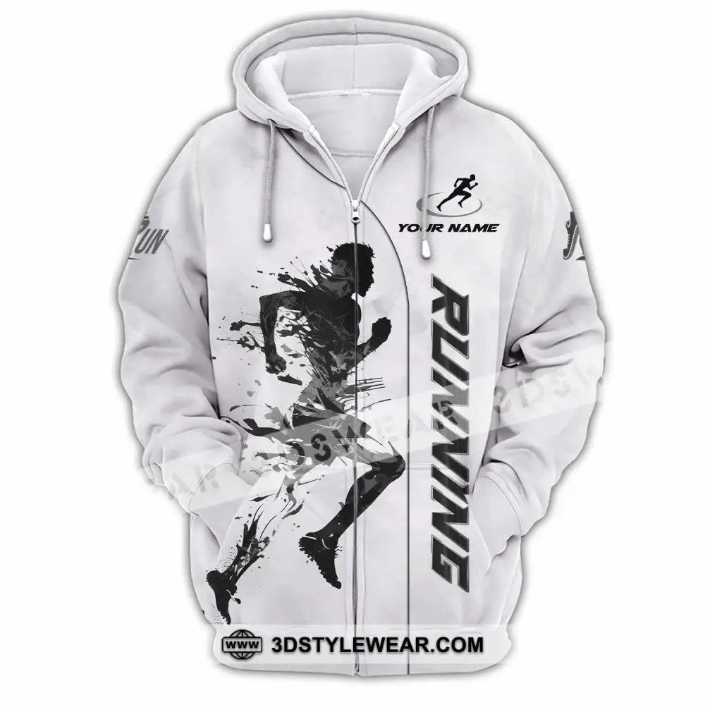 Unisex Shirt - Custom Running Lover Shirt - Zipper Hoodie / S - T-shirt