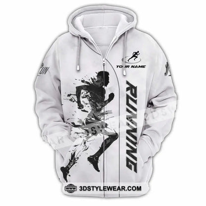 Unisex Shirt - Custom Running Lover Shirt - Zipper Hoodie / S - T-shirt