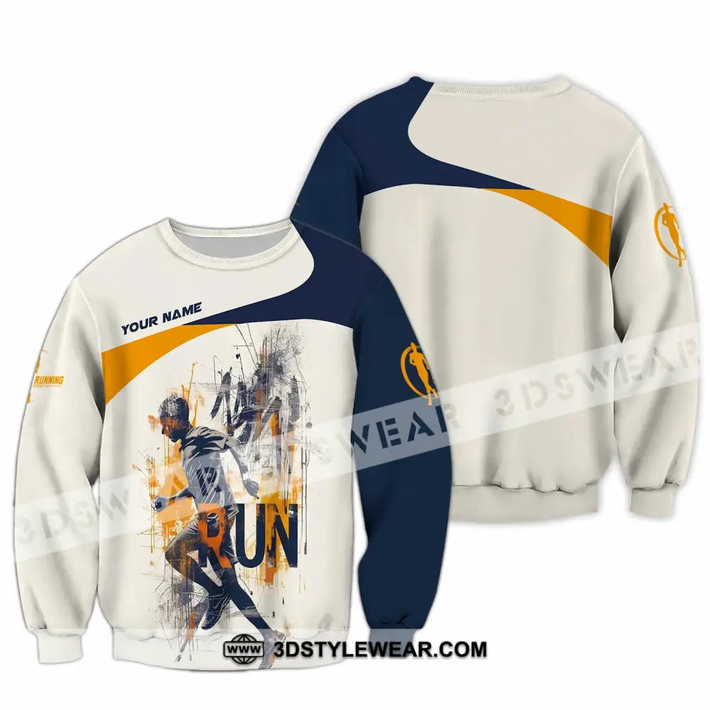 Unisex Shirt - Custom Running Never Give Up 3D Shirt - Long Sleeve / S - T-shirt