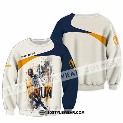 Unisex Shirt - Custom Running Never Give Up 3D Shirt - Long Sleeve / S - T-shirt
