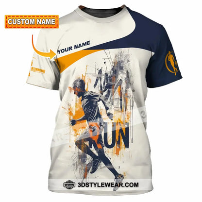 Unisex Shirt - Custom Running Never Give Up 3D Shirt - T-shirt