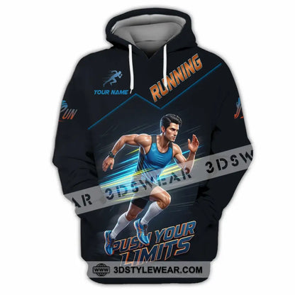 Unisex Shirt - Custom Running Push Your Limits Shirt - Hoodie / S - T-shirt
