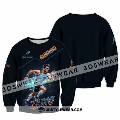 Unisex Shirt - Custom Running Push Your Limits Shirt - Long Sleeve / S - T-shirt