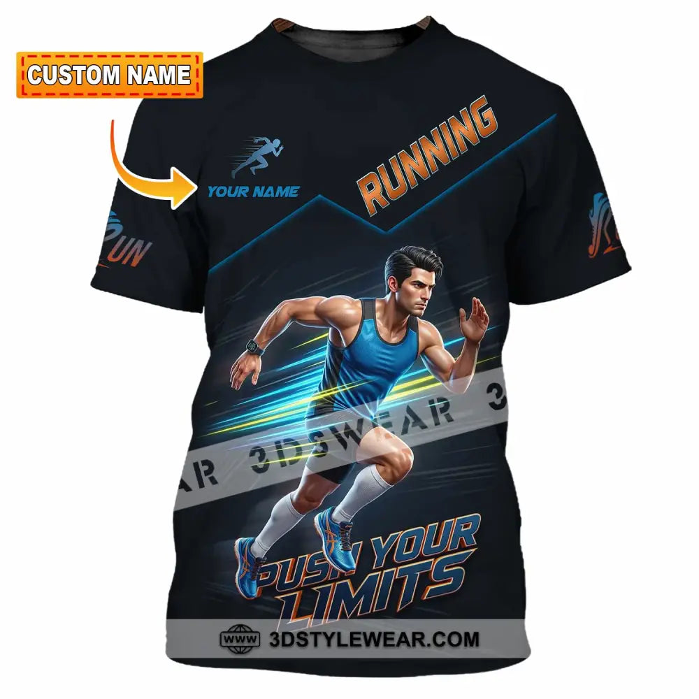 Unisex Shirt - Custom Running Push Your Limits Shirt - T-shirt