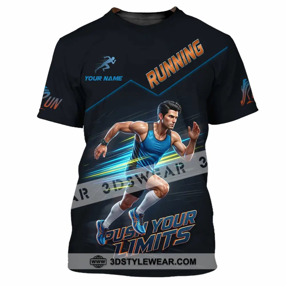 Unisex Shirt - Custom Running Push Your Limits Shirt - T-Shirt / S - T-shirt