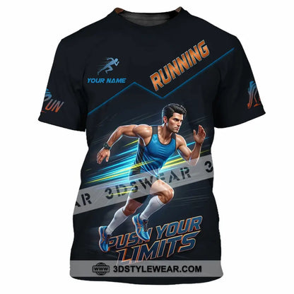 Unisex Shirt - Custom Running Push Your Limits Shirt - T-Shirt / S - T-shirt
