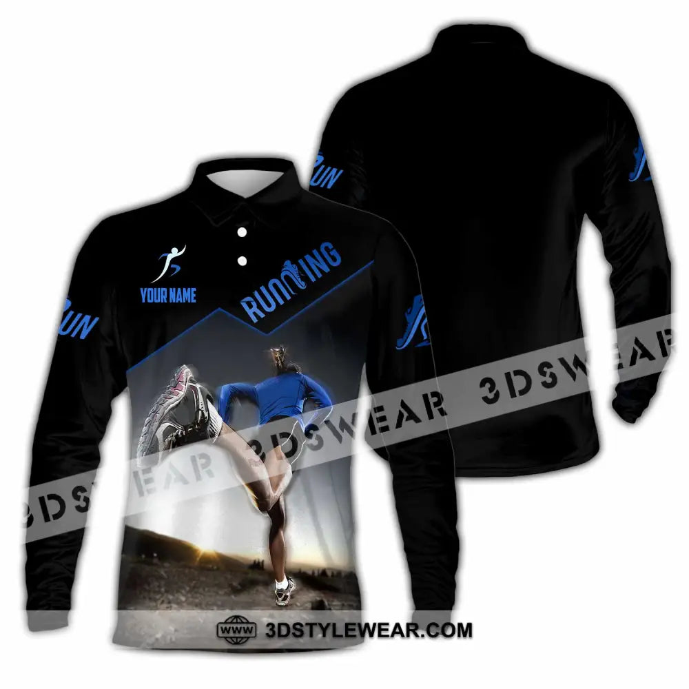 Unisex Shirt - Custom Running Sport Shirt - Long Sleeve Polo / S - T-shirt