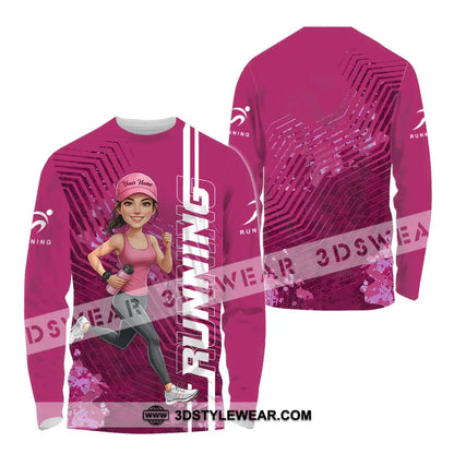 Unisex Shirt - Custom Running Women 3D Shirt - Long Sleeve Shirt / S - T-shirt