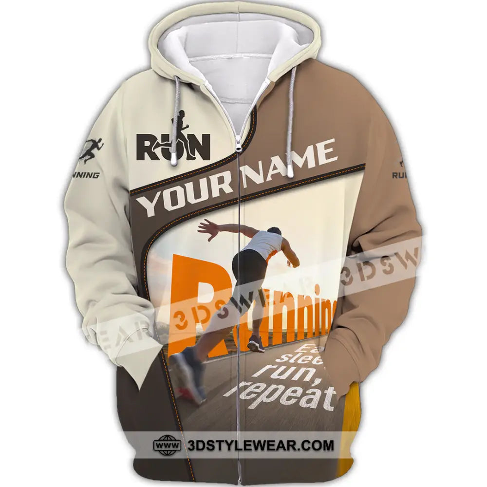 Unisex Shirt - Custom Running Shirt - Zipper Hoodie / S - T-shirt