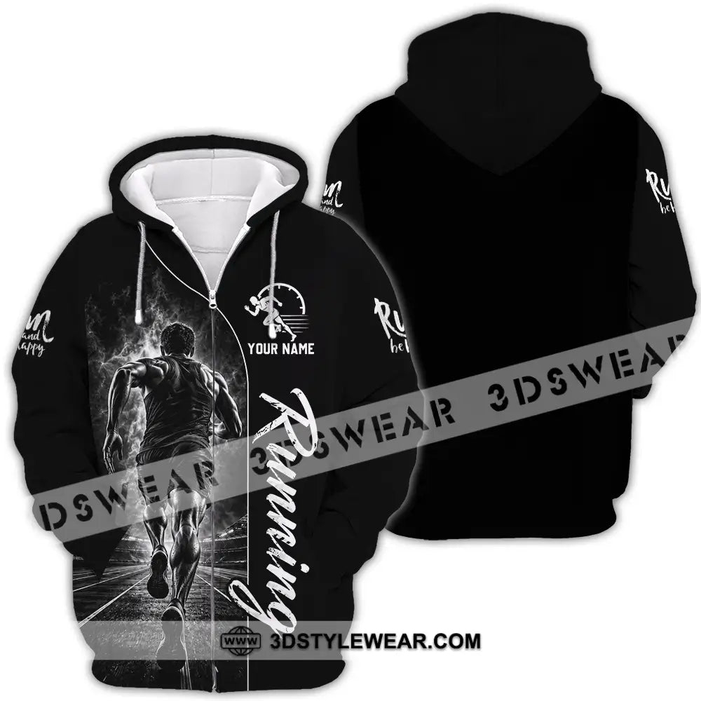 Unisex Shirt - Custom Running Shirt - Zipper Hoodie / S - T-shirt