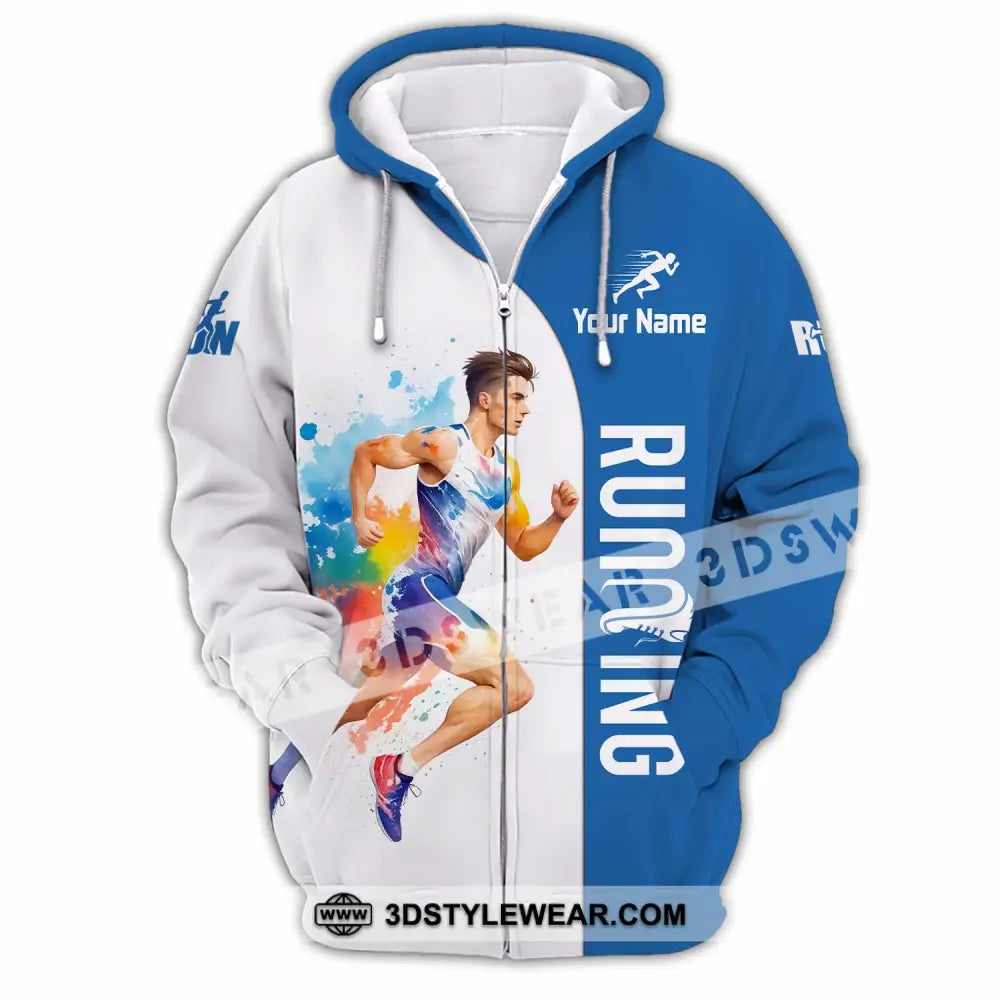 Unisex Shirt - Custom Running Shirt - Zipper Hoodie / S - T-shirt