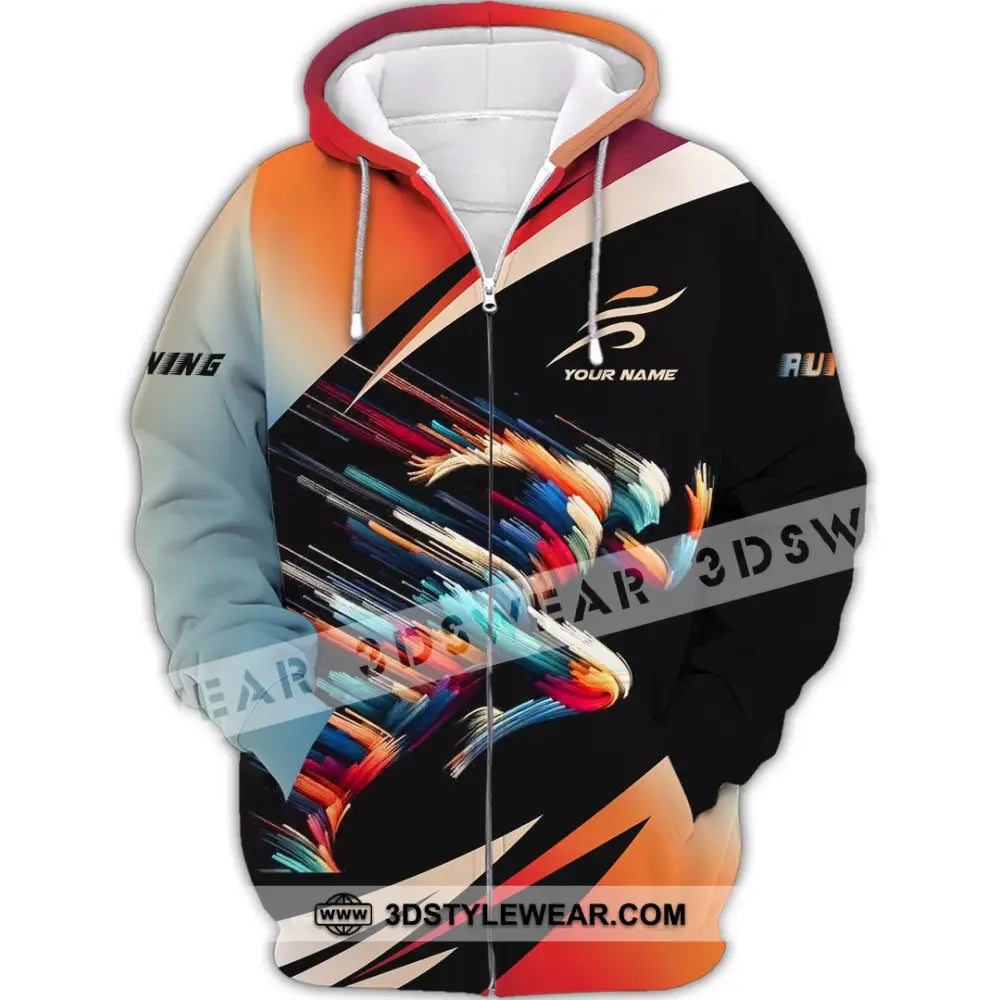 Unisex Shirt - Custom Running Shirt - Zipper Hoodie / S - T-shirt