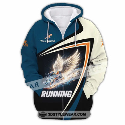 Unisex Shirt - Custom Running Shirt - Zipper Hoodie / S - T-shirt