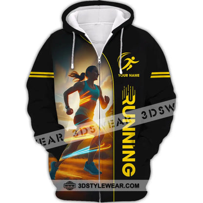Unisex Shirt - Custom Running Shirt - Zipper Hoodie / S - T-shirt
