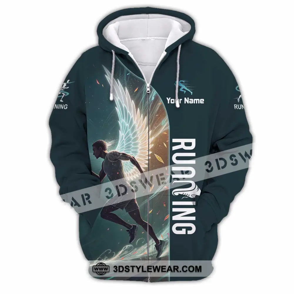 Unisex Shirt - Custom Running Shirt - Zipper Hoodie / S - T-shirt