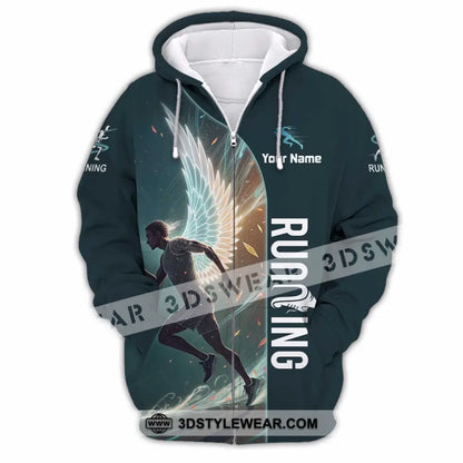 Unisex Shirt - Custom Running Shirt - Zipper Hoodie / S - T-shirt