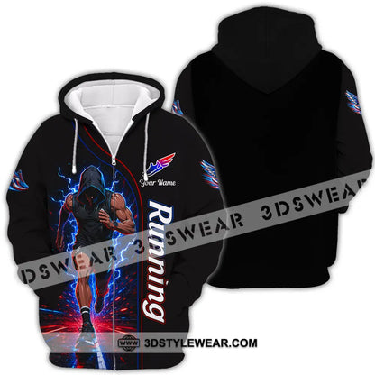 Unisex Shirt - Custom Running Shirt - Zipper Hoodie / S - T-shirt