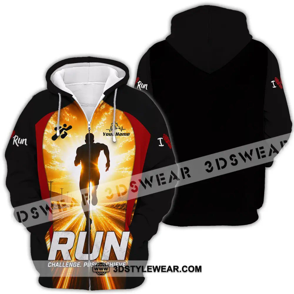 Unisex Shirt - Custom Running Shirt - Zipper Hoodie / S - T-shirt